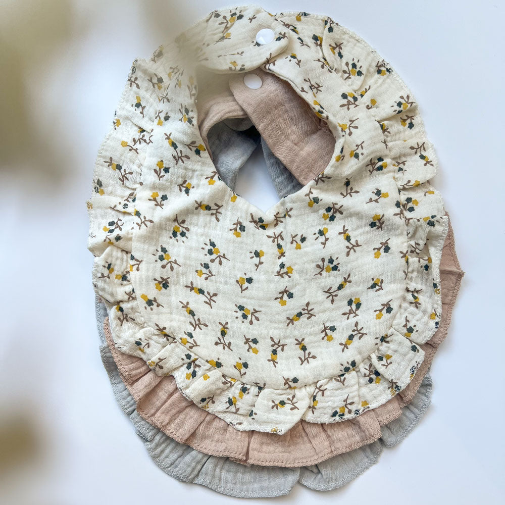 Muslin Frill Bibs