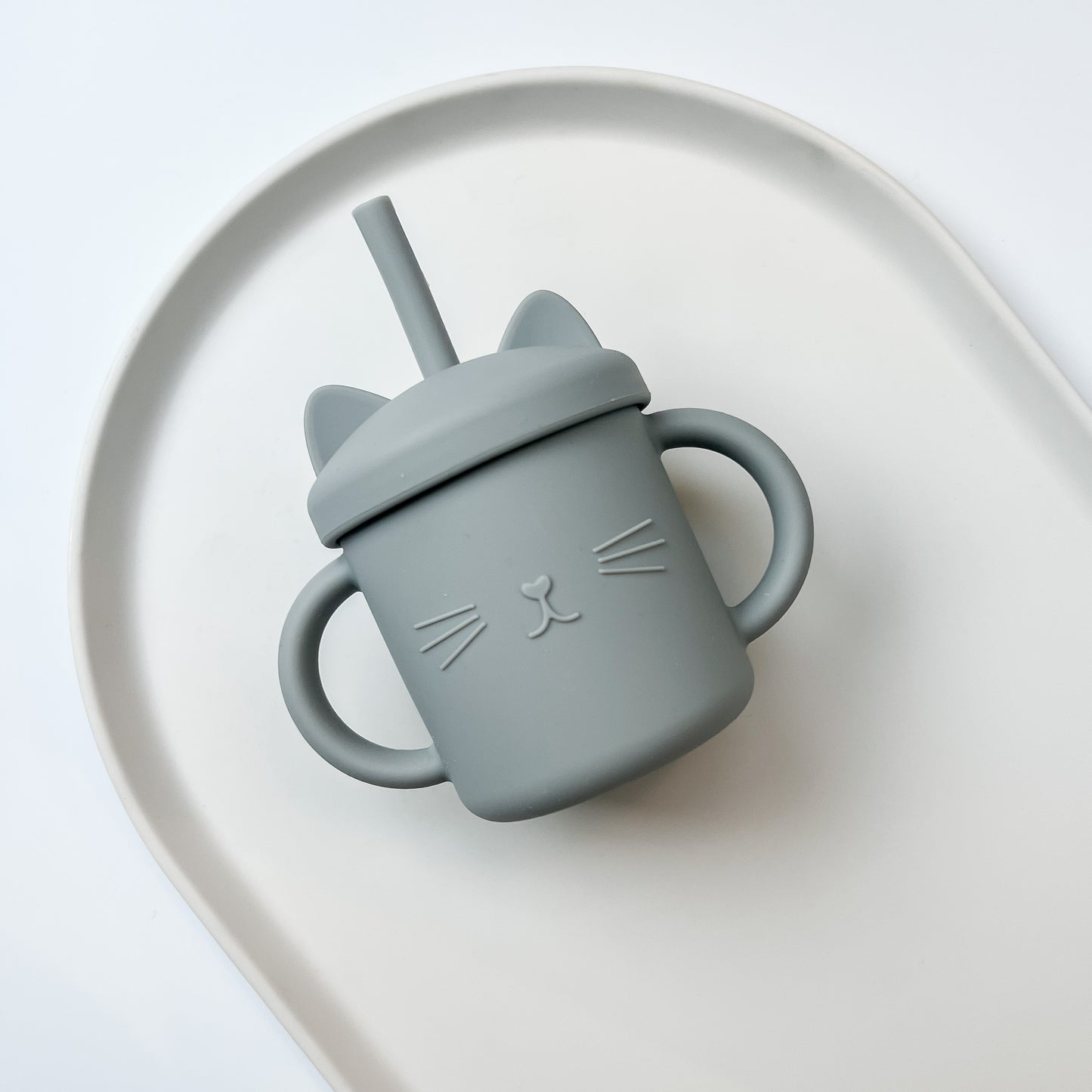 Kitty Silicone Straw Cup
