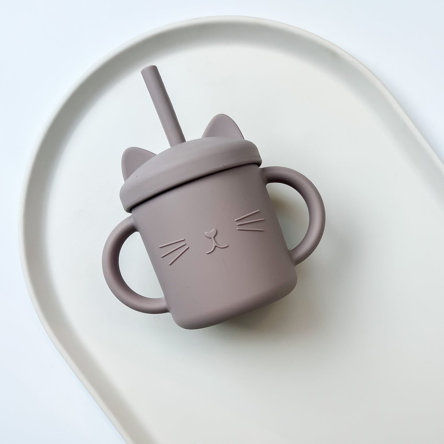 Kitty Silicone Straw Cup