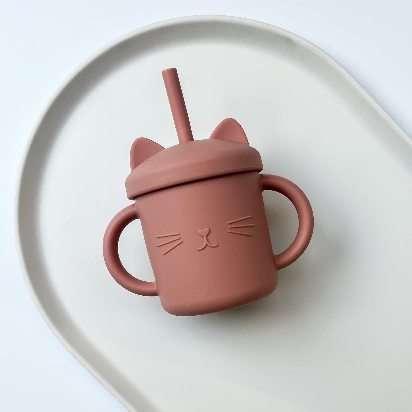 Kitty Silicone Straw Cup