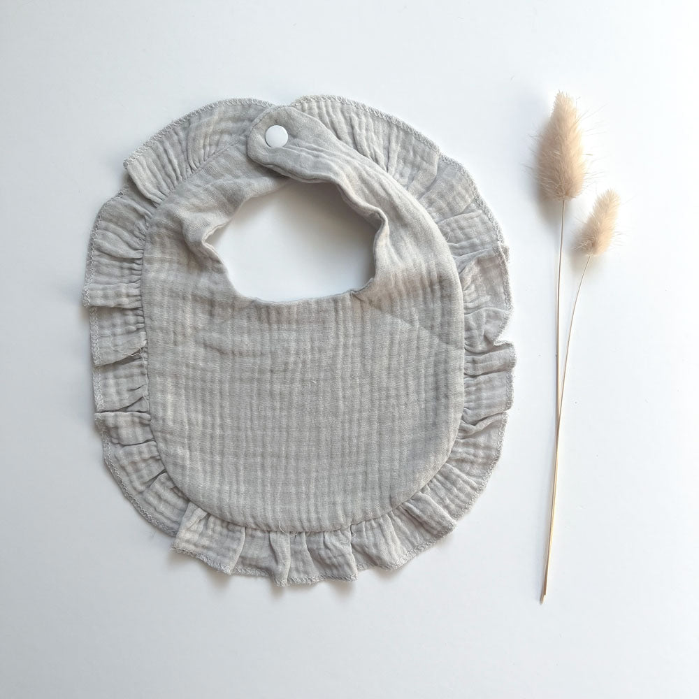 Muslin Frill Bibs