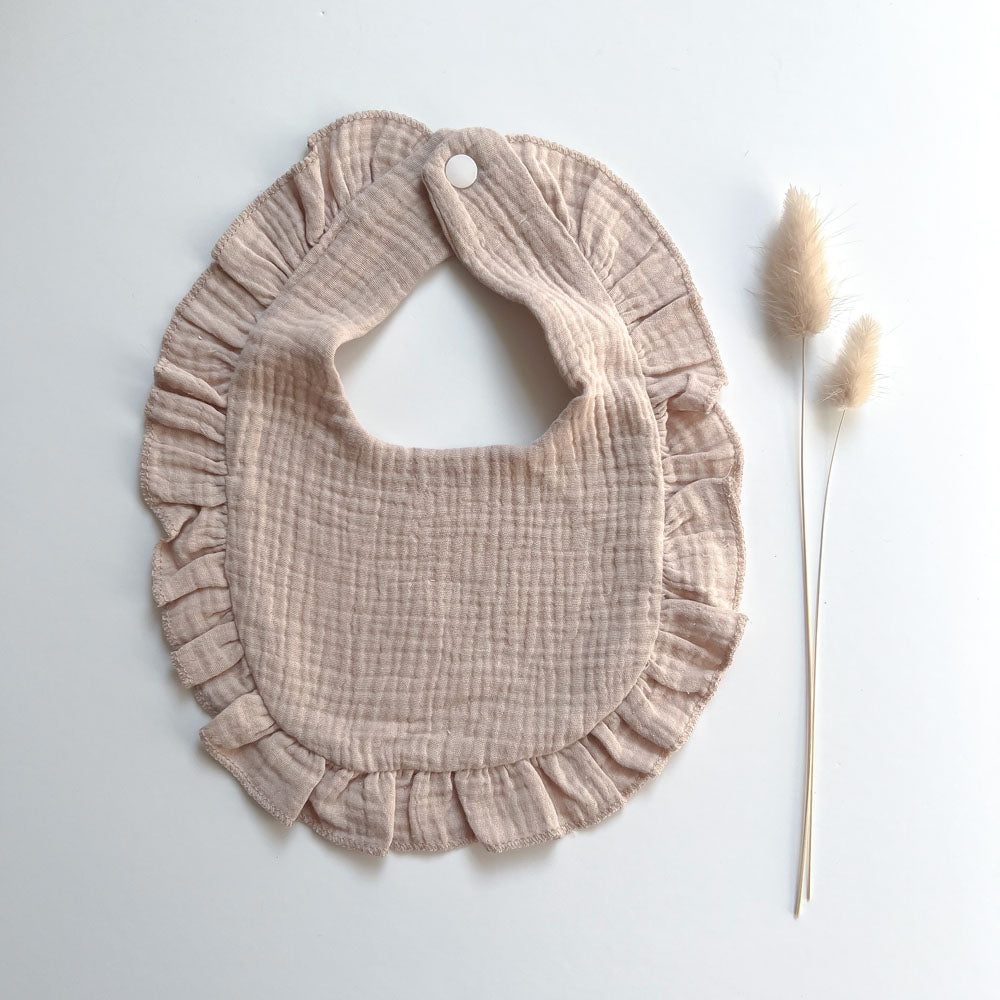 Muslin Frill Bibs