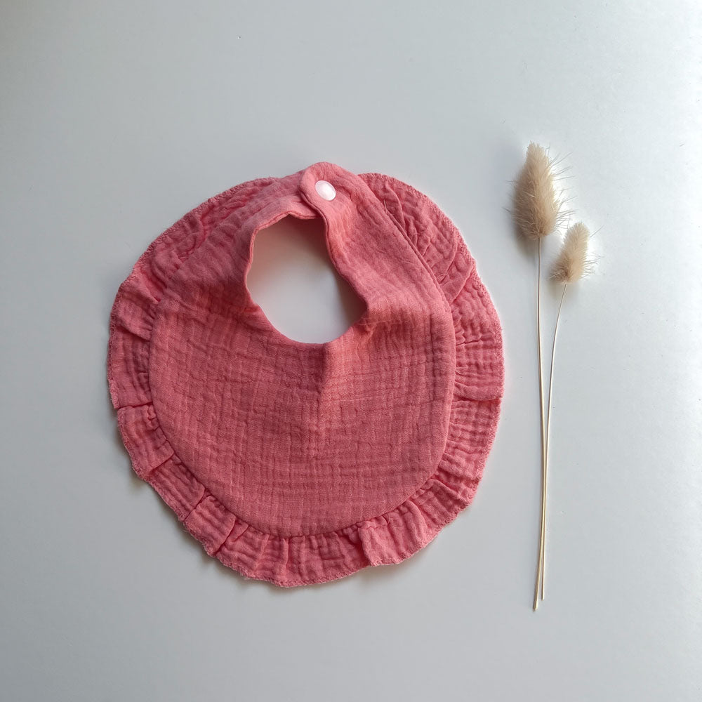 Muslin Frill Bibs