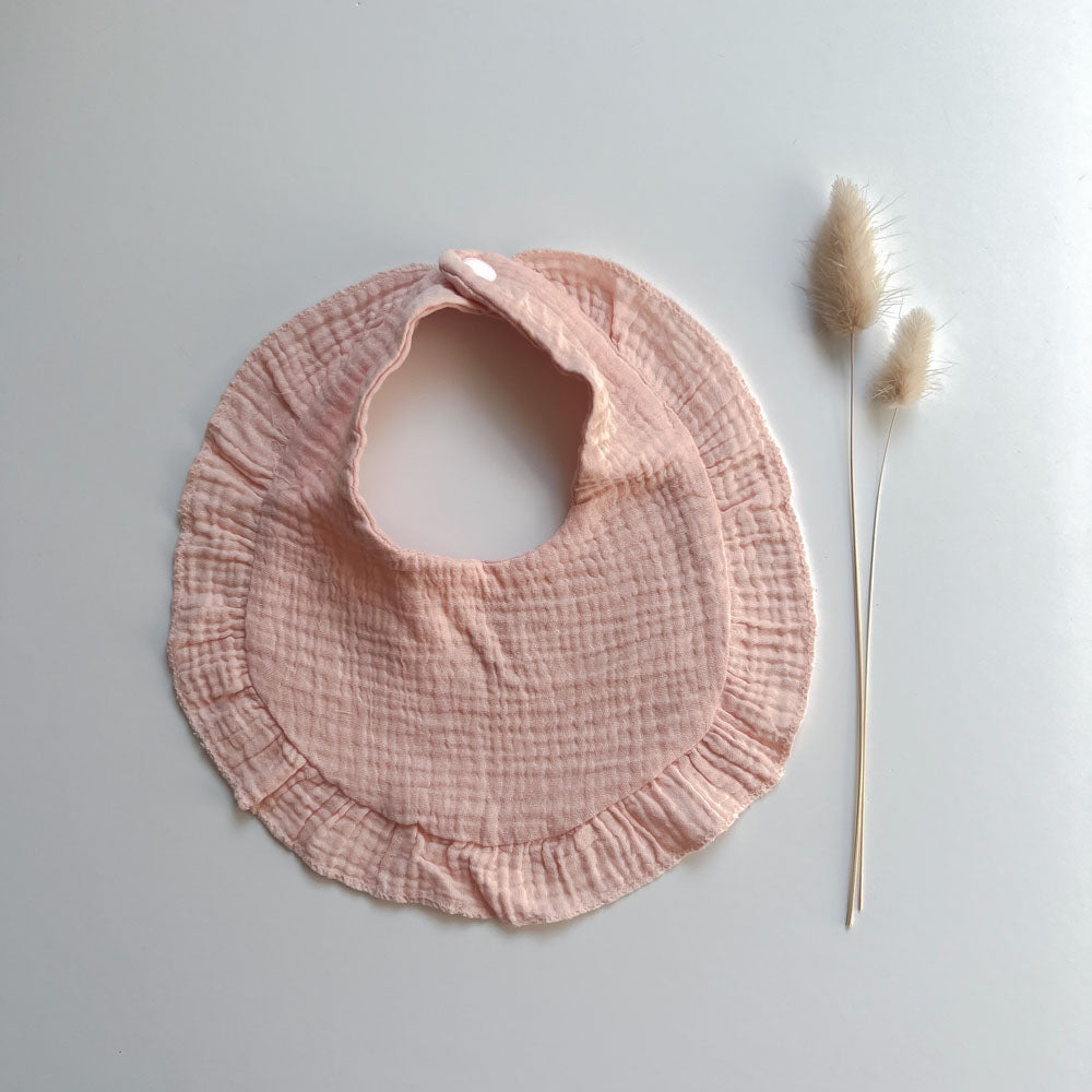Muslin Frill Bibs