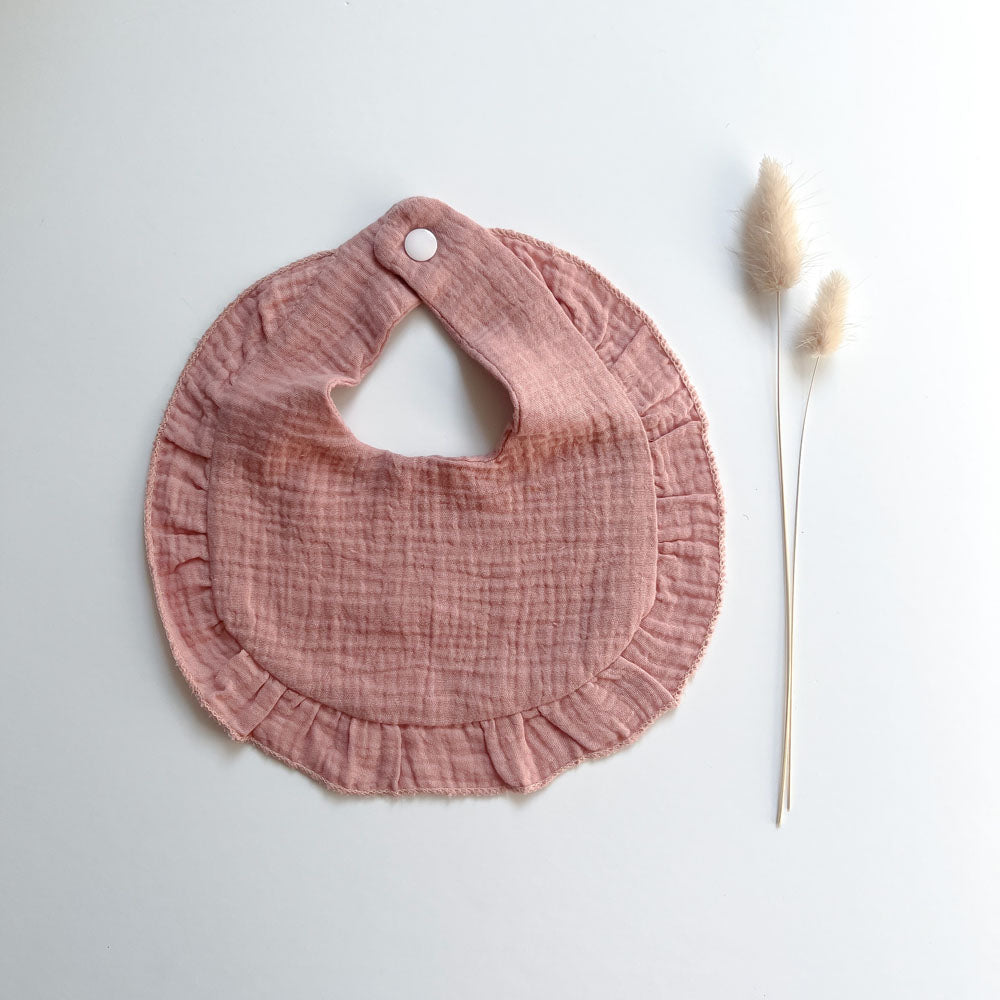 Muslin Frill Bibs