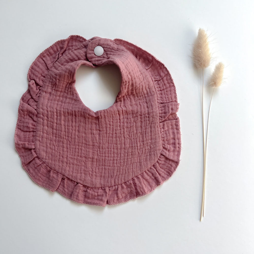 Muslin Frill Bibs