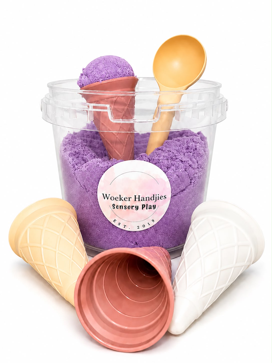 Woeker Handjies - Kinetic Sand with Ice Cream Cones